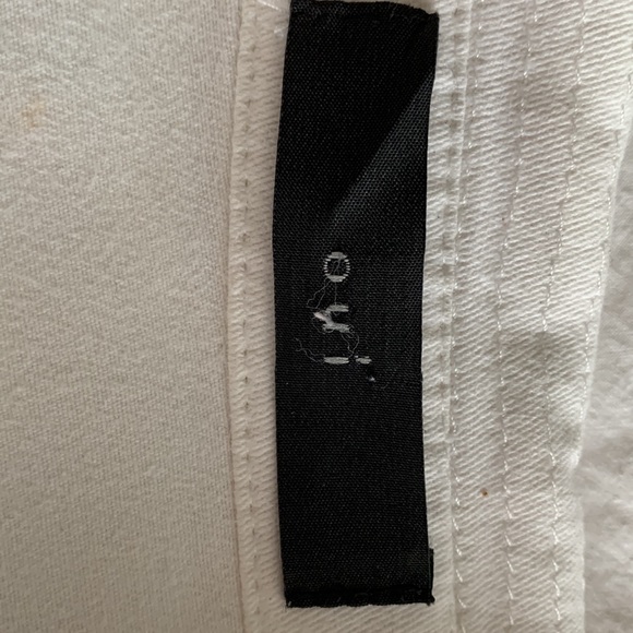 Structured white Oui designer dress. Cotton. Lovely detailing. US size 10. - Picture 4 of 4